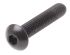 RS PRO Black, Self-Colour Steel Hex Socket Button Screw, ISO 7380, M4 x 20mm