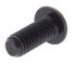 RS PRO Black, Self-Colour Steel Hex Socket Button Screw, ISO 7380, M6 x 15mm