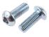 RS PRO Bright Zinc Plated Steel Hex Socket Button Screw, ISO 7380, M12 x 30mm