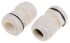 RS PRO White Nylon Cable Gland, M20 Thread, 10mm Min, 14mm Max, IP68