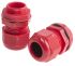 RS PRO Red Nylon Cable Gland, M25 Thread, 13mm Min, 18mm Max, IP68