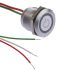 RS PRO Capacitive Switch Latching NO,Illuminated, Green, Red, IP68 Brass
