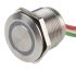 RS PRO Kapazitiver Schalter Tastend Schließer 5V dc / 30V dc Beleuchtet, Rot, Geh. Metallisch / 1.5A, IP 68