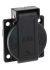 ABL Sursum Black 1 Gang Plug Socket, 15A, NEMA 5-15R, Outdoor Use