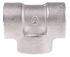 RS PRO Stainless Steel Pipe Fitting, Tee Circular Tee, Female G 3/8in x Female G 3/8in x Female G 3/8in