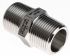 RS PRO Stainless Steel Pipe Fitting, Straight Hexagon Nipple Joint, Male R 1in x Male R 1in