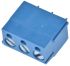 Regletas de terminales PCB Hembra de 3 vías, Recta, paso: 5mm, 16A, de color Azul, montaje Orificio Pasante,