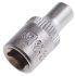 RS PRO 1/4 in Drive 4mm Standard Socket, 6 point