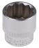 RS PRO 3/8 in Drive 22mm Standard Socket, 12 point