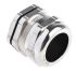RS PRO Metallic Nickel Plated Brass Cable Gland, M40 Thread, 21mm Min, 30mm Max, IP68