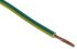 RS PRO Green/Yellow 1.5 mm² Hook Up Wire, 15 AWG, 100m, Polyolefin Cross-linked EI5, Type EI 5 to EN 50363-5 Insulation