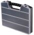 RS PRO 9 Cell Black PP Compartment Box, 50mm x 320mm x 250mm