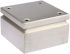 RS PRO Unpainted Stainless Steel Terminal Box, IP66, 150 x 150 x 80mm