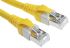 HARTING Cat5e Ethernet Cable, RJ45 to RJ45, SF/UTP Shield, Yellow PUR Sheath, 20m