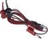 Kit de cables de prueba Fluke TL940, contiene 1 par (rojo/negro) de puntas de prueba con conector macho tipo banana de