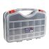 RS PRO 42 Cell Clear PP, Adjustable Compartment Box, 95mm x 420mm x 300mm