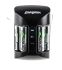 Chargeur de batterie NiMH Energizer Recharge® Pro Charger, recharge 4 piles AA, AAA, avec prise EU