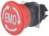 Omron A22E Series Red Emergency Stop Push Button, 2NC, 22mm Cutout, Panel Mount, IP65