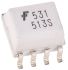 onsemi, HCPL0531R2 DC Input Transistor Output Dual Optocoupler, Surface Mount, 8-Pin SOIC
