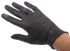 Ansell TouchNTuff Black Powder-Free Nitrile Disposable Gloves, Size 7.5, Medium, Food Safe, 100 per Pack