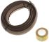 RS PRO 1.83m Brown Cable Cover in PVC, 7.4mm Inside dia.