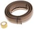 RS PRO 1.83m Brown Cable Cover in PVC, 14.8mm Inside dia.