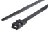 RS PRO Cable Tie, Double Locking, 292mm x 9 mm, Black Nylon, Pk-100