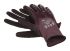 Ansell HyFlex 11-926 Purple Nitrile Coated Neoprene Work Gloves, Size 10, Large, 2 Gloves