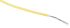 RS PRO Yellow 0.08 mm² Hook Up Wire, 28 AWG, 7/0.12 mm, 100m, MPPE Insulation