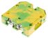 RS PRO Green, Yellow Earth Terminal Block, Double-Level, Screw Termination