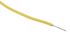 RS PRO Yellow 0.33 mm² Hook Up Wire, 22 AWG, 17/0.16 mm, 100m, XLPE Insulation