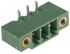 RS PRO 3.81mm Pitch 3 Way Right Angle Pluggable Terminal Block, Header, Through Hole, Solder Termination