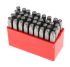 RS PRO 4mm x 36 Piece Engraving Letter Punch Set, (27 Pieces x Capital A → Z English Letter Dot Steel Stamp, 9