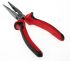 RS PRO Long Nose Pliers, 160 mm Overall, Straight Tip