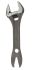 Bahco Adjustable Spanner, 205 mm Overall, 32mm Jaw Capacity, Metal Handle