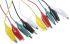 Mueller Electric Messleitungen, Schwarz, Grün, Rot, Weiß, Gelb PVC-isoliert 300mm, 300V / 7A