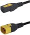 Schurter Netzkabel, A IEC C13 / Female, B IEC C14 / Male, 10 A, 2m Schwarz,  250 V