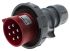 Scame, Optima Seven IP66, IP67 Red Cable Mount 6P + E Industrial Power Plug, Rated At 32A, 415 V