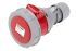 Scame, Optima Seven IP66, IP67 Red Cable Mount 6P + E Industrial Power Socket, Rated At 16A, 415 V