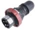 Scame IP66 Red Cable Mount 3P + E Power Connector Plug ATEX, IECEx, Rated At 32A, 380 → 415 V