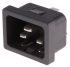 RS PRO Snap-In IEC Connector Male, 20A, 250 V