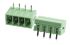 RS PRO 3.5mm Pitch 4 Way Right Angle Pluggable Terminal Block, Header, Through Hole, Solder Termination