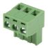 RS PRO 5mm Pitch 3 Way Right Angle Pluggable Terminal Block, Plug, Through Hole, Screw Termination