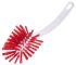 RS PRO Medium Bristle Red Scrubbing Brush, PET bristle material