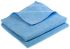 RS PRO Blue Microfibre Cloths for Cleaning, Drying, Dry Use, Pack of 10, 400 x 400mm, Repeat Use