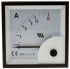 Analogový panelový ampérmetr, výška výřezu: 68mm, max. hodnota: 10A AC, šířka výřezu: 68mm, přesnost měřicího