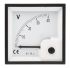 RS PRO Analogue Voltmeter DC ±1.5 %, 68 x 68 mm