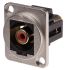 RS PRO Red Panel Mount RCA Socket