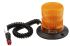 RS PRO Amber Flashing Beacon, 10 → 100 V dc, Magnetic Mount, LED Bulb, IP56