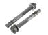 RS PRO Carbon Steel Anchor Bolt M10 x 100mm, 10mm fixing hole